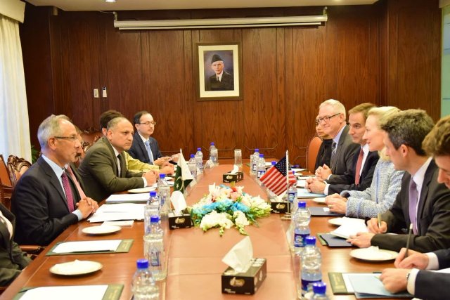 Alice Wells meets Pakistani officials, discusses progress in bilateral ties