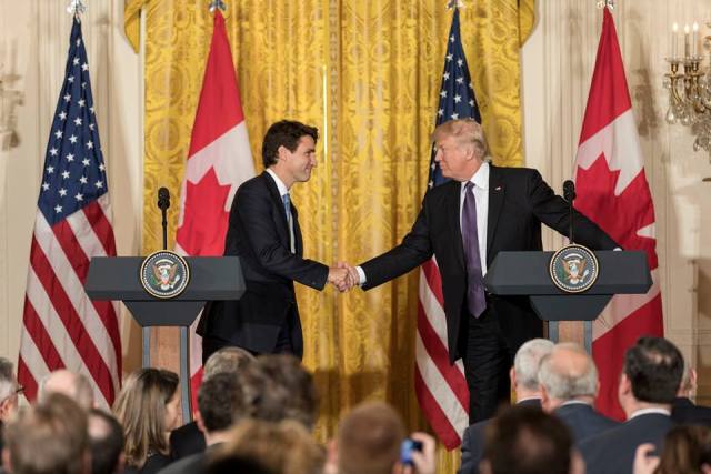 Trade tariffs exemption only if new NAFTA signed, Trump warns Trudeau