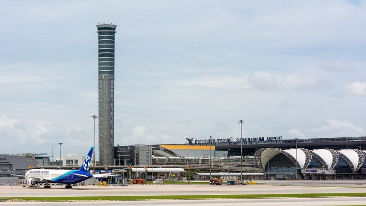 Worker killed, another injured as airplane crashes tow truck at Bangkok airport