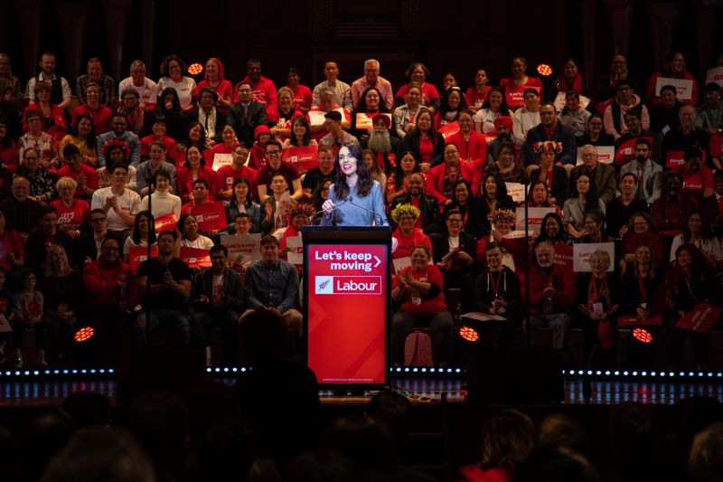 Jacinda Ardern in an address (Image Credit: Jacinda Ardern Facebook)