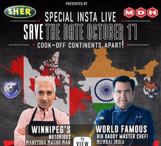 Celeb Indian Chef Ajay Chopra And His Namesake Canadian Entrepreneur Come Together For Special Live Cookoff Event Indiablooms First Portal On Digital News Management