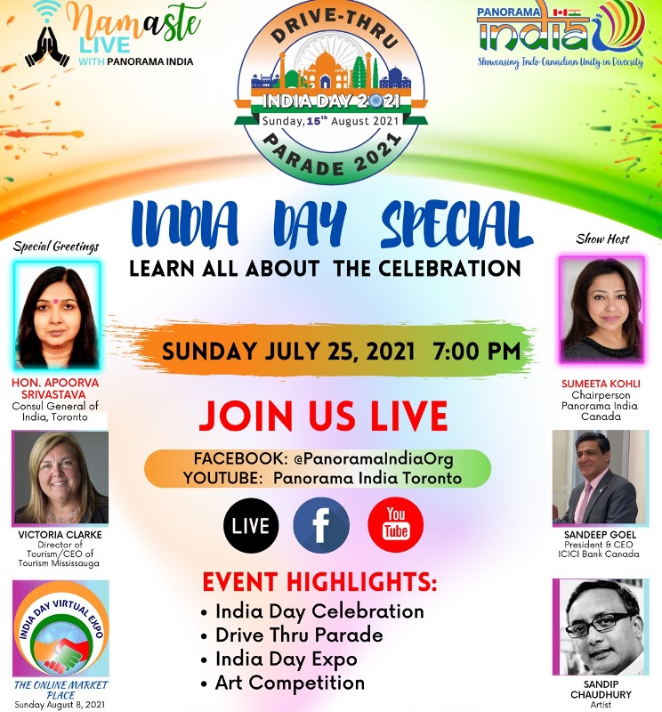 Panorama India to kick off India Day celebrations with 'Namaste Live' on Facebook page, YouTube channel