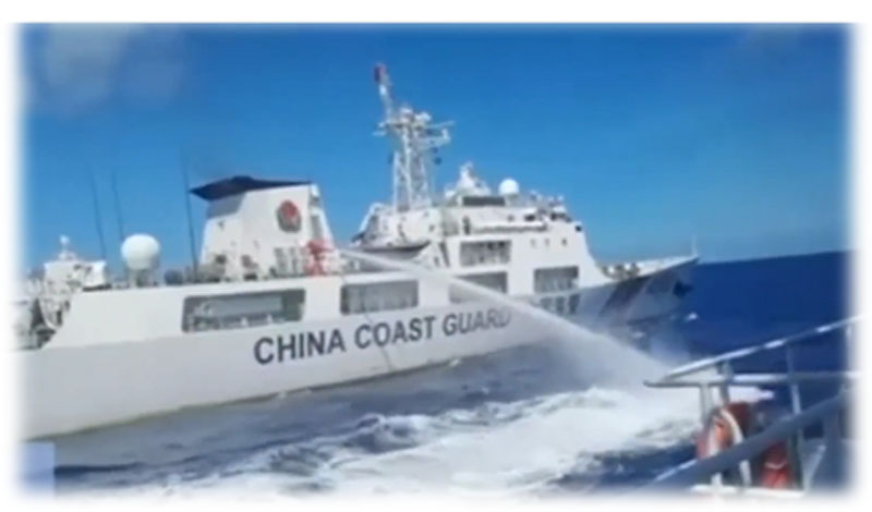 Philippines summons Chinese envoy after China Coast Guard fires water cannons at their ship