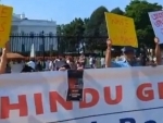 USA: Protest outside White House over violence against Hindus in Bangladesh