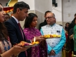 UK: Rishi Sunak celebrates Diwali in Leicester a day after quitting as Opposition leader of Parliament