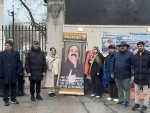 Family members of enforced disappearance victims demonstrate outside UK PM’s residence in London