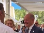 G7 leaders sing 'Happy Birthday' to greet German Chancellor Olaf Scholz during Italy Summit