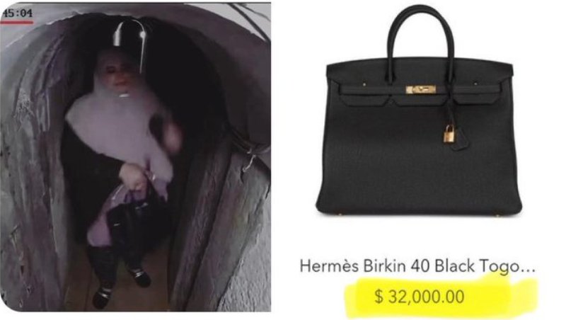 Middle East crisis: Yahya Sinwar's wife spotted carrying $32,000 Birkin bag while shifting in tunnel before October 7 massacre, claims Israel