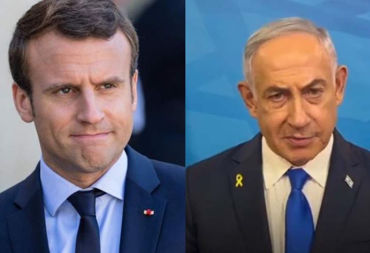 French President calls for halt in arms delivery to Israel, triggers strong response from Benjamin Netanyahu