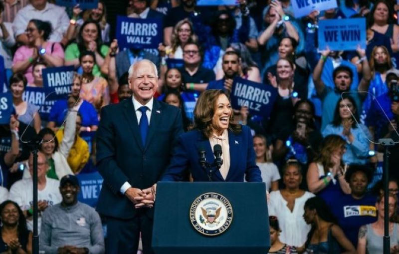 I promise to be a president for all Americans, says Kamala Harris accepting presidential nomination 