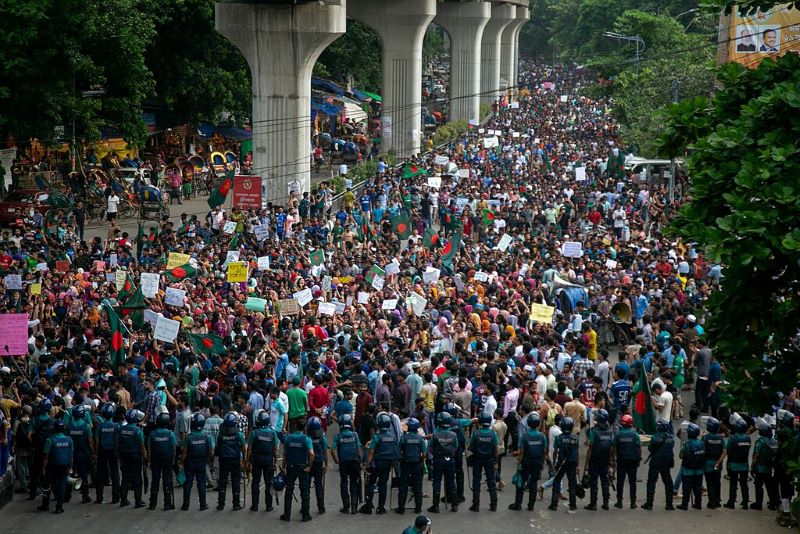 Fresh violence in Bangladesh leaves over 50 dead, India asks its citizens to remain alert