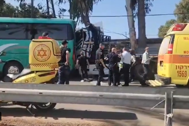 Israel: Truck rams into people in Tel Aviv bus stop, 33 injured